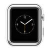 Leotop Compatible with Apple Watch Case 44mm 40mm, Soft Flexible TPU Plated Protector Bumper Shiny Cover Lightweight Thin Guard Shockproof Frame Compatible for iWatch Series 6 5 4 SE (Silver, 44mm) view 4