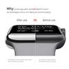 Leotop Compatible with Apple Watch Case 44mm 40mm, Super Thin PC Plated Bumper Protector Shiny Cover Lightweight Slim Shell Shockproof Frame Accessories Compatible iWatch Series 6 5 4 SE(Silver, 44mm) view 4