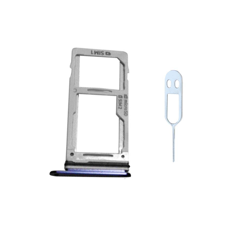 JayTong Sim Card Tray + Sim Card Tray/Micro SD Memory Card Holder Slot Replacement with Remover Eject Pin Tool for Galaxy Note 9 B-LUE