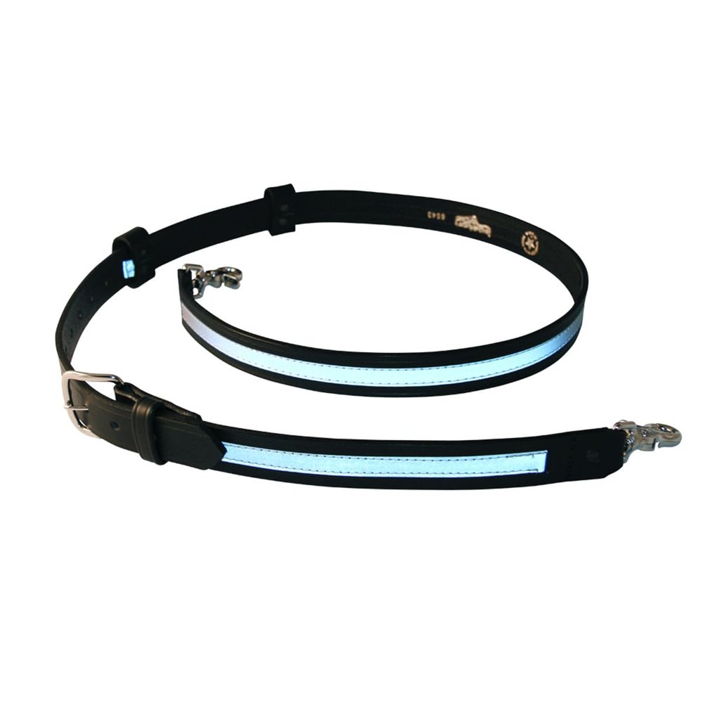 Boston Leather Reflective Firefighter's Radio Strap/Belt