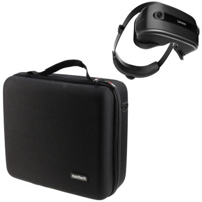 Navitech Black Heavy Duty Rugged Hard Case/Cover with Shoulder Strap Compatible with Lenovo Mirage and VR Jedi Challenge [Video Game] [Video Game]