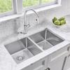 Blanco 519549 Quatrus R15 Under Mount Equal Double Bowl Kitchen Sink, Large, Stainless Steel view 2