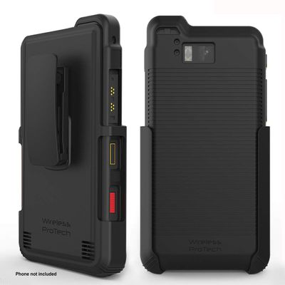 Wireless ProTech Case with Clip Compatible with Sonim XP8 Phone Model XP8800. Heavy Duty Rotating Belt Clip Holster and Durable Flexible Protective Case Combo (Black)