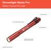 Streamlight 66120 Stylus Pro LED Penlight, Red with a Lumintrail Keychain Light view 2