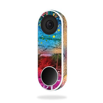 MightySkins Skin Compatible with Nest Hello Video Doorbell - Tropical Resort | Protective, Durable, and Unique Vinyl Decal wrap Cover | Easy to Apply, Remove, and Change Styles | Made in The USA