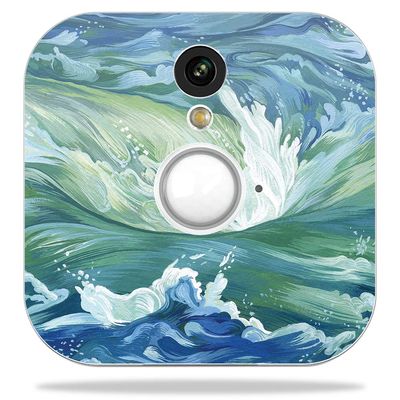 MightySkins Skin Compatible with Blink Home Security Camera - Cyclone Wave | Protective, Durable, and Unique Vinyl Decal wrap Cover | Easy to Apply, Remove, and Change Styles | Made in The USA