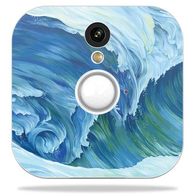 MightySkins Skin Compatible with Blink Home Security Camera - Perfect Wave | Protective, Durable, and Unique Vinyl Decal wrap Cover | Easy to Apply, Remove, and Change Styles | Made in The USA