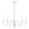Livex Lighting 5-Light Chandelier, Antique White view 1