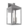 Livex Lighting 20584-80 Nyack - 17.5" Three Light Outdoor Wall Lantern, Nordic Gray Finish with Clear Glass view 1