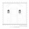 Livex Lighting 20584-80 Nyack - 17.5" Three Light Outdoor Wall Lantern, Nordic Gray Finish with Clear Glass view 3