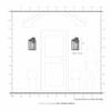 Livex Lighting 20584-80 Nyack - 17.5" Three Light Outdoor Wall Lantern, Nordic Gray Finish with Clear Glass view 4