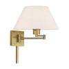 Livex Lighting 40038-07 1-Light Swing Arm Wall Light, Bronze view 4