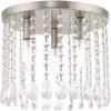 Livex Lighting 3-Light Ceiling Mount, Brushed Nickel view 1