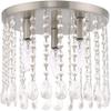 Livex Lighting 3-Light Ceiling Mount, Brushed Nickel view 2