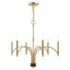 Livex Lighting 6-Light Chandelier, Satin Brass view 1