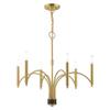 Livex Lighting 6-Light Chandelier, Satin Brass view 4