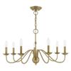 Livex Lighting 7-Light Chandelier, Antique Brass view 1