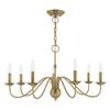 Livex Lighting 7-Light Chandelier, Antique Brass view 2