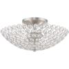 Livex Lighting 2-Light Ceiling Mount, Brushed Nickel view 3