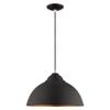 Livex Lighting 41180-04 Metal - 1-Light Mini Pendant, Black view 1