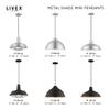 Livex Lighting 41180-04 Metal - 1-Light Mini Pendant, Black view 3