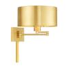 Livex Lighting 40034-91 1-Light Swing Arm Wall Light, Brushed Nickel view 4