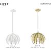 Livex Lighting 41231-28 Acanthus 1-Light Mini Pendant, Gold view 2