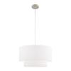 Livex Lighting 41098-91 Clark 1-Light Chandelier, Brushed Nickel view 1