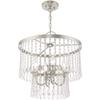 Livex Lighting 51064-91 Elizabeth 4-Light Chandelier, Brushed Nickel view 2