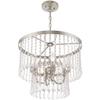 Livex Lighting 51064-91 Elizabeth 4-Light Chandelier, Brushed Nickel view 3