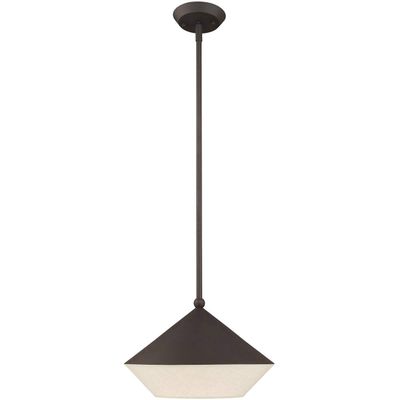 Livex Lighting 40715-07 Stockholm - 1-Light Mini Pendant, Bronze