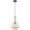 Livex Lighting 41224-92 Art Glass - 1-Light Mini Pendant, English Bronze view 1