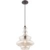Livex Lighting 41224-92 Art Glass - 1-Light Mini Pendant, English Bronze view 4