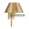 Livex Lighting 40030-01 1-Light Swing Arm Wall Light, Antique Brass view 3