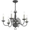 Livex Lighting 6-Light Chandelier, Scandinavian Gray view 4