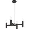 Livex Lighting 51134-04 Copenhagen 4-Light Chandelier, Black view 4