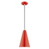 Livex Lighting 41175-72 Metal - 1-Light Mini Pendant, White view 1