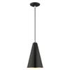 Livex Lighting 41175-72 Metal - 1-Light Mini Pendant, White view 2