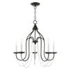 Livex Lighting 5-Light Chandelier, Antique Gold Leaf view 2