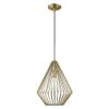 Livex Lighting 41325-03 Geometric - 1-Light Mini Pendant, White view 2