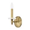 Livex Lighting 42701-01 Bancroft 1-Light Wall Sconce, Antique Brass view 2