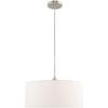 Livex Lighting 41090-91 Clark 1-Light Chandelier, Brushed Nickel view 1