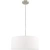 Livex Lighting 41090-91 Clark 1-Light Chandelier, Brushed Nickel view 2