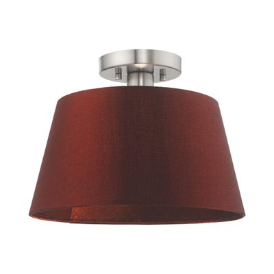 Livex Lighting 1 Lt Brushed Nickel Ceiling Mount