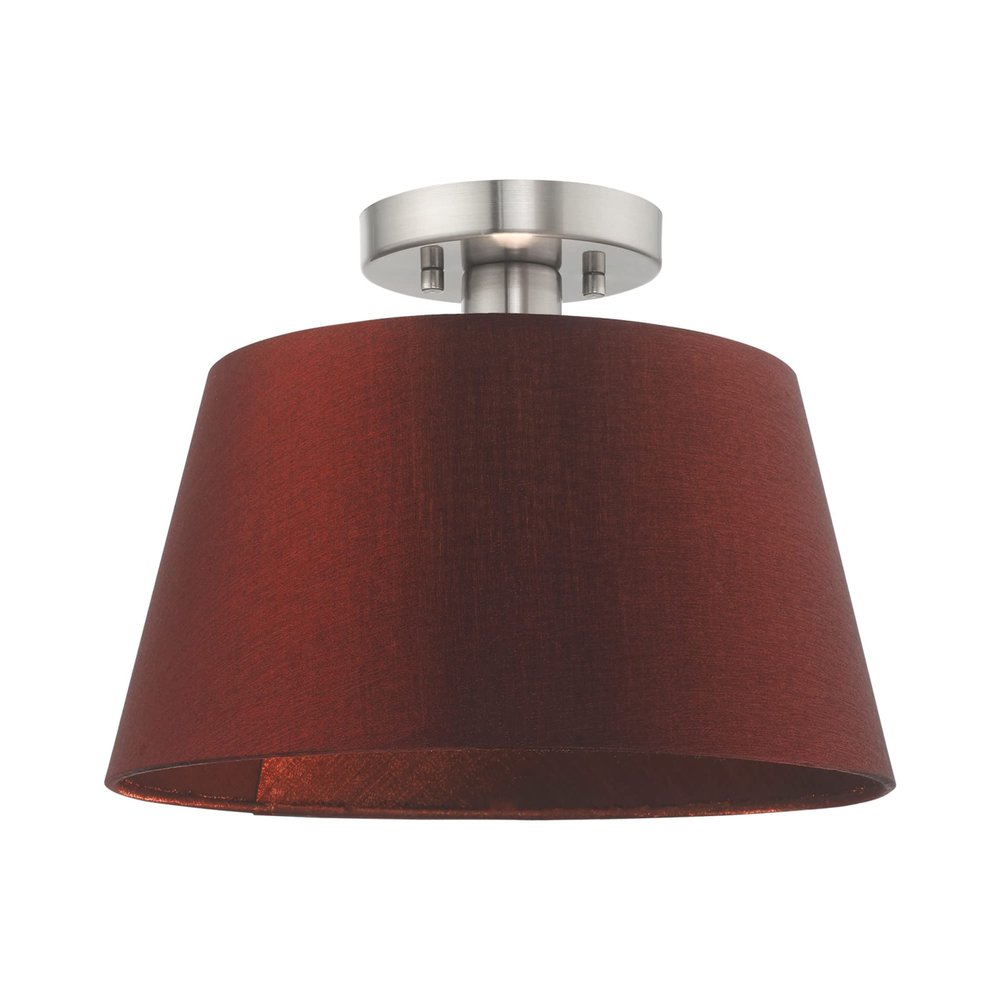 Livex Lighting 1 Lt Brushed Nickel Ceiling Mount