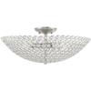 Livex Lighting 4-Light Ceiling Mount, Brushed Nickel view 1