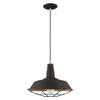 Livex Lighting 41184-66 Metal - 1-Light Mini Pendant, Brushed Aluminum view 2