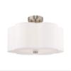 Livex Lighting 3-Light Ceiling Mount, Brushed Nickel view 1