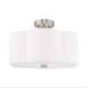 Livex Lighting 3-Light Ceiling Mount, Brushed Nickel view 3