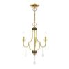 Livex Lighting 41273-02 Glendale 3-Light Chandelier, Polished Brass view 1
